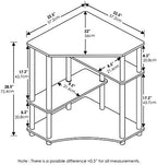 Furinno Turn-N-Tube Toolless Corner Desk, Gaming Desk, Espresso - Image 3