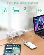 Mifaso PD40W USB C Desk Clamp Power Strip, 1080J Surge Protector - Image 3