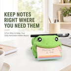 Frog Sticky Note Holder, 3D Printed Desk Organizer - Image 2