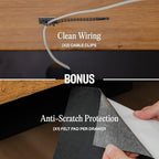 Under Desk Drawer Slide-Out – Lockable Metal Storage Drawer with Cable Management for Office & Home (Single, Non-Bracketed) - Image 4