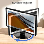 UPERGO Stand for Monitor 15" - 24", 180° Tiltable Heavy Duty All Aluminum Base, Compatible with Smart Displays & VESA Mount Speakers, Easy Assembly (Black) - Image 5