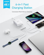 Anker Desktop Charger, Fast Charging USB C Charger with 112W Max 6-Port - Image 2