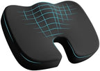 Skechers Memory Foam Seat Cushion,Office Chair Cushion for Tailbone Pain Relief,Butt Pillow for Office Chair,Car seat Cushion,Computer Desk,Long Sitting Office Workers,and Car Drivers,Black by Unknown