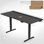 VIVO Black 71 x 30 in Standing Desk, DESK-KIT-E2B-P3B-71 - Image 3