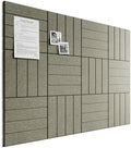 Bumusty 48" x 36" Large Cork Board Alternative, Christmas Brown by BUMUSTY