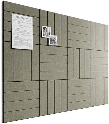Bumusty 48" x 36" Large Cork Board Alternative, Christmas Brown by BUMUSTY