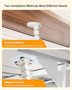 Under Desk Cable Management Spine, Magnetic Wire Organizer White - Image 6
