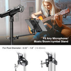 elitehood 12in Long Arm iPad Mic Stand Mount for Microphone Music Stand - Image 5