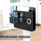 VIVO Black Clamp-on 14 x 11 in Desk Leg Laptop Mount Holder, Mount-LHS1 - Image 6
