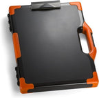 Officemate Carryall Clipboard Storage Box, Letter/Legal Size, Black and Orange (83326) (Pack of 6) by Officemate