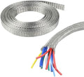 Tinned Copper Braid Cable Wire Shielding Sleeve 1/2 in Wide(0.32 ID)-28ft by BuyUneed