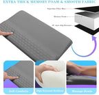 Computer Keyboard Stand with Wrist Rest, Ergonomic Tilted Keyboard Holder - Keyboard Riser with Wrist Pad - Keyboard Tray Support for Office Home - Gray - Image 4
