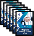Magnetic Sign Holder,8.5×11 Magnetic Paper Holder,6-Pack,Black by AceShow