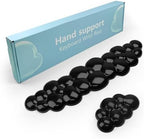 Gel Cloud Keyboard and Mouse Wrist Rest, Cute Wrist Support and Arm Support Keyboard Rest for Keyboard and Mouse Typing Pain Relief，Suitable for Office/Computer/Laptop/Gaming (Transparent Black) by KEPUTAIER
