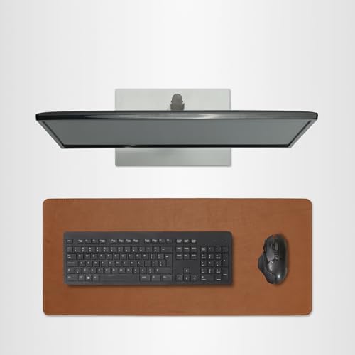 Full Grain Leather Desk Pad, Toffee Tan Brown, L (27.6 x 11.8 inch) by DAREhue