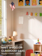 Bumusty 48"x 36" Large Felt Bulletin Board Tiles, Oatmeal - Image 5