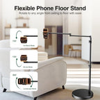 elitehood Floor Phone Holder Stand for Bed and Overhead Video Recording - Image 4