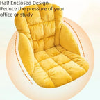 Office Chair Cushion Soft Dorm Desk Chair and Rocking Chair Cushion Non-Slip Seat Pad with Back for Kitchen Dining Chair - Image 5