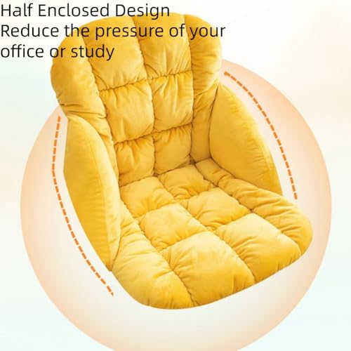 Office Chair Cushion Soft Dorm Desk Chair and Rocking Chair Cushion Non-Slip Seat Pad with Back for Kitchen Dining Chair - Image 5