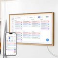 21.5 Inch Magnetic Fridge Digital Calendar, Teak Wood Grain by JSUSOU