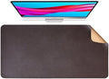 Large Cork Office Desk Mat, Dual-Sided Cork Leather Mouse and Keyboard Pad, Non-Slip Easy Clean Home Computer Mat Accessories(Coffee,100x50cm) by Unknown