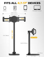 Foldable Portable Monitor Stand,iPad Stand for Desk Holds 4.4LB - Image 4