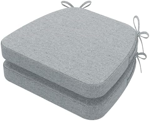 AAAAAcessories Chair Cushions for Dining Chairs, 17 x 16 x 2 in, Set of 2 by AAAAAcessories