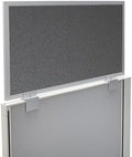 OBEX Acoustical Cubicle Privacy Screen Extender Desk Panel & Office Divider, Add Separation & Block Noise, 12" x 42", Graphite by OBEX