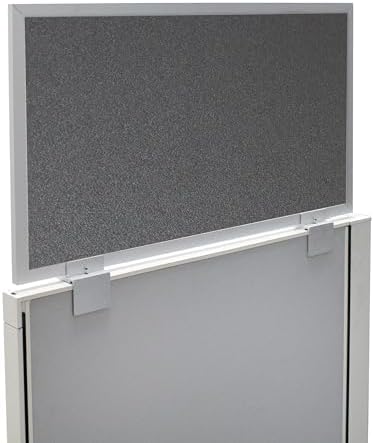 OBEX Acoustical Cubicle Privacy Screen Extender Desk Panel & Office Divider, Add Separation & Block Noise, 12" x 42", Graphite by OBEX