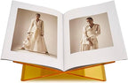 Honygebia Gold Acrylic Book Stands - Cross Frame Acrylic Book Holder, Open Bookstand for Display and Reading, Suitable for Art, Bible, Cookbook, Easel, Magazine, Textbooks 12.5" x 9.5" x 5.5" - Image 5