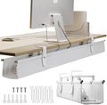 Ascrono Original Under Desk Cable Management Tray, White, 53.9" by Ascrono