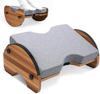 Foot Rest for Under Desk at Work, 3-in-1 Reversible Rocking Footrest Adjustable Foot Stool, Ergonomic Footrest for Under Desk, for Home, Office and Gaming, 5 Adjustable Heights, with Washable Cover by Unknown