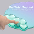 2 Pcs Cloud Keyboard Wrist Rest and Gel Mouse Pad with Wrist Support Set - Image 5