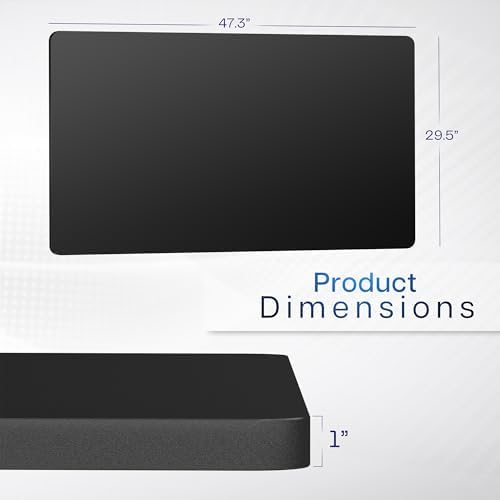 VIVO Black 48 x 30 in Solid Table Top, DESK-TOP48-30B - Image 3