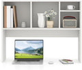 Desktop Hutch Bookshelf for Computer Desk, White by SPORFIT