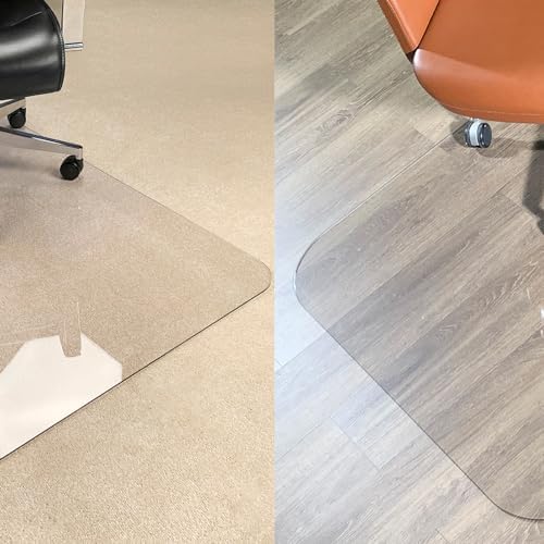 2Pack Crystal Clear 1/5" Thick 54" x 32" Heavy Duty Hard Chair Mat, Can be Used on Carpet or Hard Floor - Image 3