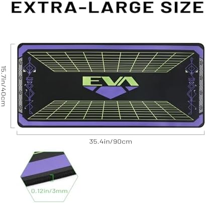 Neon Genesis Evangelion 35.4" x 15.7" Large Gaming Mouse Pad - Image 3