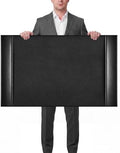 Leather Desk Pad Protector with Side Rails, Executive Office Desk Mat for Home Workspace, Writing Surface, Mouse & Keyboard Pad, Elegant Gift for Men Dad Husband(Black,30 x 18 Inch) by Saysurey