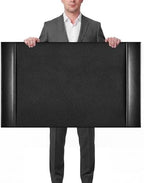 Leather Desk Pad Protector with Side Rails, Executive Office Desk Mat for Home Workspace, Writing Surface, Mouse & Keyboard Pad, Elegant Gift for Men Dad Husband(Black,30 x 18 Inch) by Saysurey