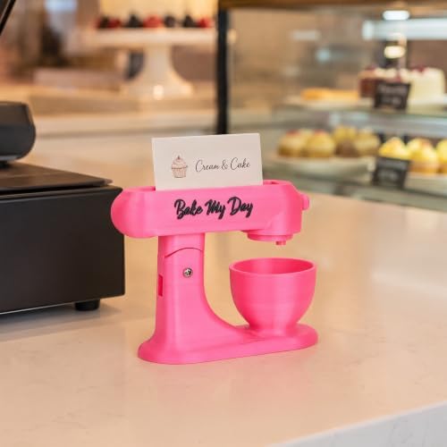 Personalized Mixer Business Card Holder Custom 3D Printed Bakers Decor - Image 4