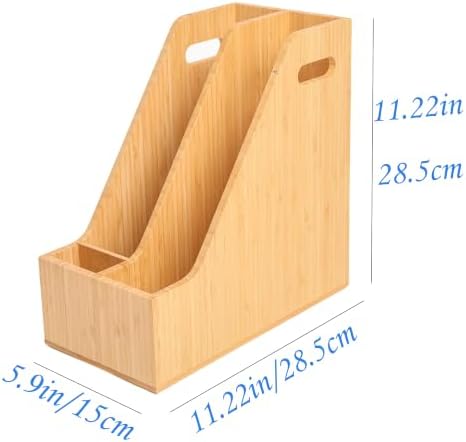 Bamboo File Folder Holder Book Holder Document Rack - Image 3
