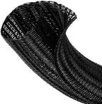 1-1/2" Cable Management Loom Wrap Sleeve Cord Wire Hider Organizer Covers by ELECFUN