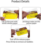 52 Pcs Optic Cable Tag Yellow Waterproof Self-Laminating Writable HDPE Labels 3.5 x 2 Inches with 4 Marker Pen for Cable Management, Maintenance, Communication - Image 3