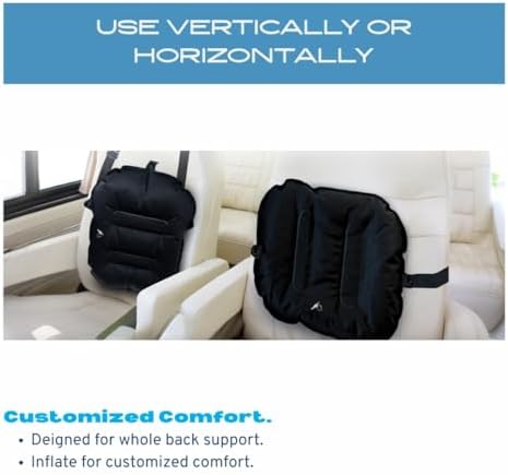 Adjustable Inflatable Lumbar Support Pillow for Airplane, Car & Office - Image 4