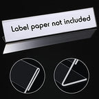 Vicenpal 20 Pcs Acrylic Name Plates for Desk, 2x10"Sign Holder for Meeting - Image 5
