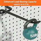 80 Pack 2/4/6/8 inch Heavy Duty Pegboard Hooks,Extra Thick 1/4" Black Peg Board Hooks for Hanging, Pegboard Accessories for Garage, Kitchen, Gym, Store Wall Organizer - Image 4