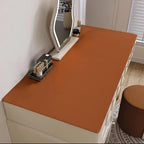 Leather Table Cover,1.8mm Thick,24x48 Inch,Table Protectors for Rectangle,Waterproof Desk Pad, Scratch - Resistant Craft Mat for Dining Table, Office Desk and Art Station (Brown + Gray) - Image 7