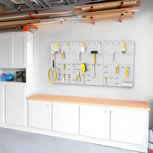 WALMANN 6-Pack 12"x16" Pegboard Panels for Garage, Tool Organizer Pegboards - Image 2