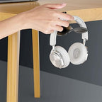 Headphone Holder Headphone Bracket Hanger Under Desk Wall Mounted Headset Holder Hook Earphone Display Stand Headset Holder Stand for Universal Gaming Headset Headset Stand (Color : A4) - Image 5