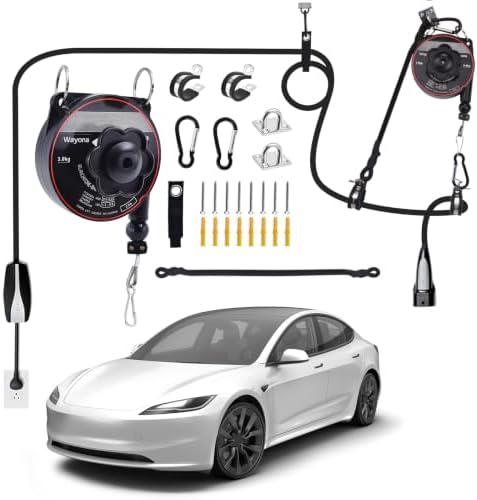 Wayona EV Charger Holder Cable Retractor, Wall Mount for Tesla&Universal EV by Wayona